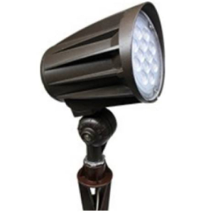 Westgate FLV12-12W Cast Aluminum Bullet Directional 12 Volt 12 Watt LED Integrated Landscape Flood Light 