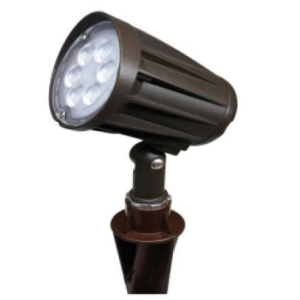 Westgate FLV12-6W Cast Aluminum Bullet Directional 12 Volt 6 Watt LED Integrated Landscape Flood Light