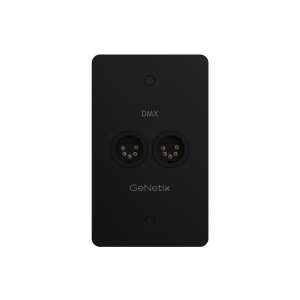 Chauvet Pro GENETIXDMXWALLDMUS GeNetix Wall Mount DMX Connector Dual Port Male US