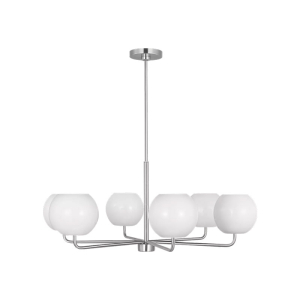 Generation Lighting GLC1066BS Rory 6-Light Brushed Nickel Large Chandelier 120 Volt 60 Watts Max