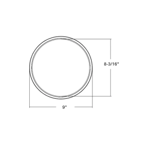 Halco Lighting Technologies DSK-9-CS-120V Surface Mount Disk 9in 18W 1400 Lumens 27/30/35/40/50K Color Select 120V Triac Dim 83899  