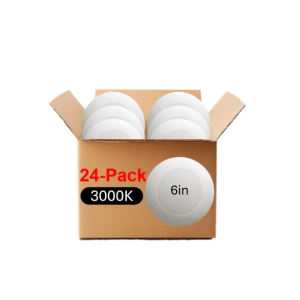 Halco Lighting Technologies SMD-6-930-120V-24PK Surface Mount Downlight 6in 15W 1230 Lumens  3000K Color Select 120V Triac Dim 24 Pack 83895 