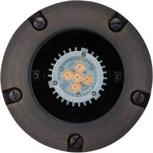 Sollos IGT049-AB In Ground LED MR16 Antique Brass Trim Ring Well Light 996132 (Landscaping In Ground)