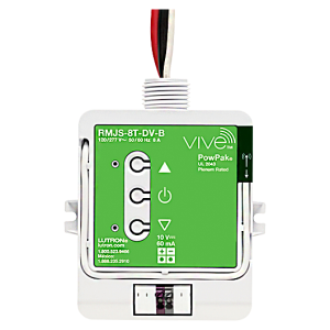 Lutron RMJS-8T-DV-B Vive PowPak Energi TriPak Dimming Module