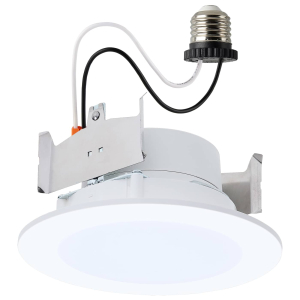 Satco/Nuvo S11890 LED Downlight Retrofit 120 Volts 8 Watts Natural White E26 Base Matte White Finish