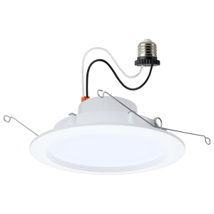 Satco/Nuvo S11897 LED Downlight Retrofit 120 Volts Natural White E26 Base Matte White