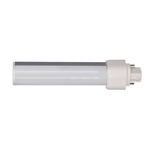Satco S8531 9 Watt LED PL 2-Pin, 3000K, 950 Lumens, G24d base, 50000 Average rated hours, 120 Deg. Beam Angle, Horizontal, Type B, Ballast Bypass