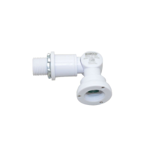 Eiko SENA-AP-WH Screw-In Stem Swivel Mount Bracket 12-24 Volt IP65 Rated White Finish 14431