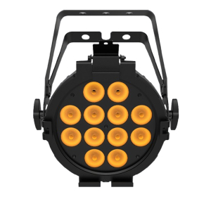 Chauvet DJ SLIMPARPROQUSB 12 LED 72 Watt 100-240 Volt High-power Quad-color (RGBA), Low-profile Wash Light with Gel Frame and Holder