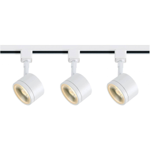 Satco Nuvo TK403  Track Kit  12W LED Round White Finish 